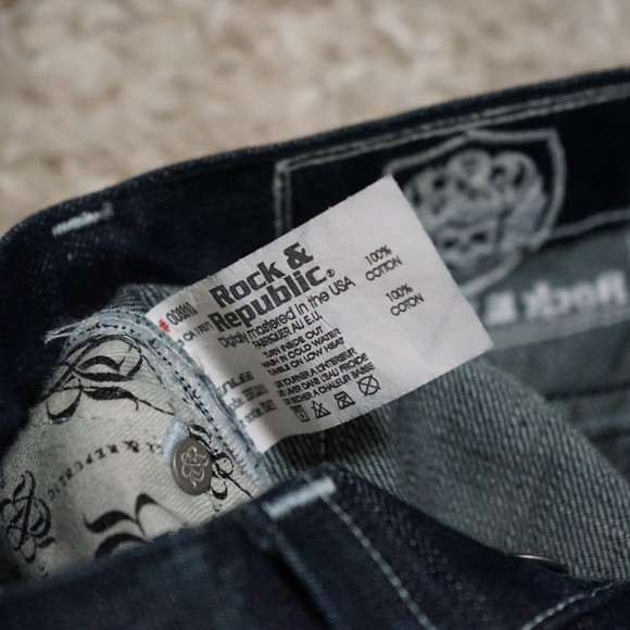 NEW! Rock & Republic Straight Leg Jeans Men Size 32 - Picture 4 of 10